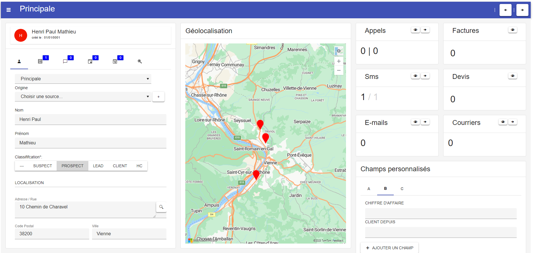 CRM avec softphone intégré pour votre standard téléphonique